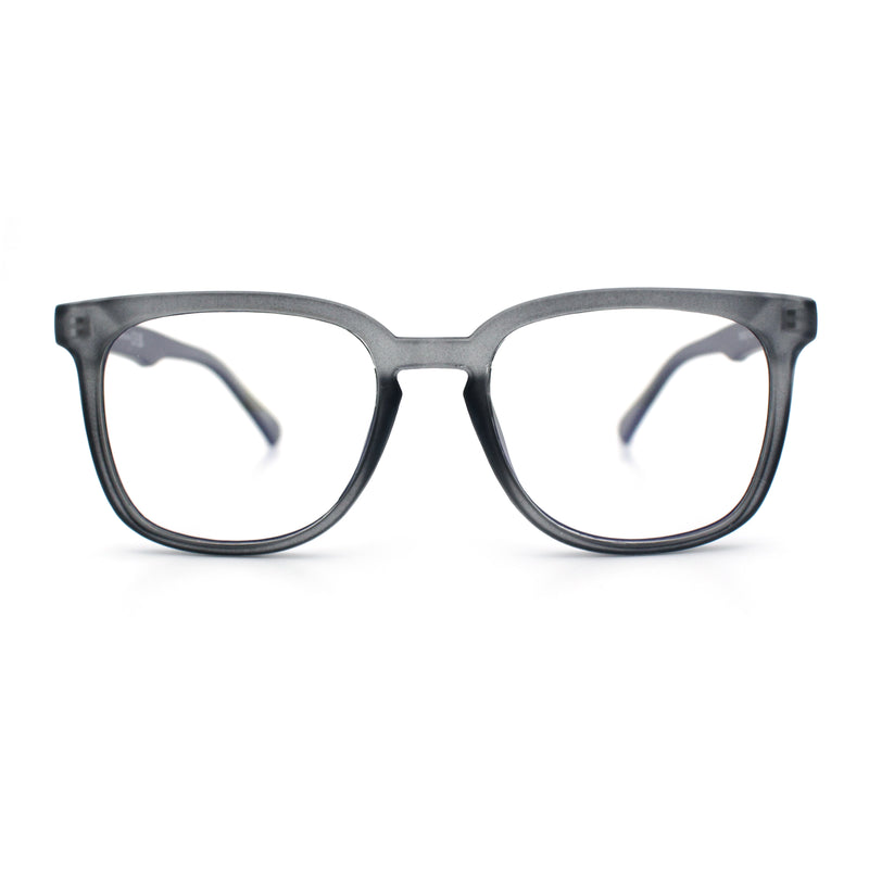Nerdy Thin Keyhole Horn Rim Plastic Hipster Blue Light Filter Computer Glasses