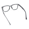Nerdy Thin Keyhole Horn Rim Plastic Hipster Blue Light Filter Computer Glasses