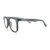 Nerdy Thin Keyhole Horn Rim Plastic Hipster Blue Light Filter Computer Glasses