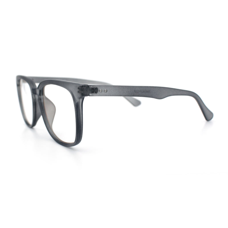 Nerdy Thin Keyhole Horn Rim Plastic Hipster Blue Light Filter Computer Glasses