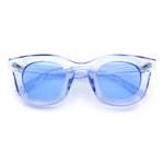 Cute Retro Super Thick Bevel Horn Rim Round Nerdy Hipster Sunglasses