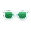 Cute Retro Super Thick Bevel Horn Rim Round Nerdy Hipster Sunglasses