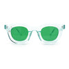 Cute Retro Super Thick Bevel Horn Rim Round Nerdy Hipster Sunglasses
