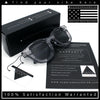 Cute Retro Super Thick Bevel Horn Rim Round Nerdy Hipster Sunglasses