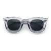 Cute Retro Super Thick Bevel Horn Rim Round Nerdy Hipster Sunglasses