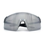 Mens Color Mirror Oversized Shield Sport MTB Style Plastic Sunglasses
