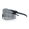 Mens Color Mirror Oversized Shield Sport MTB Style Plastic Sunglasses