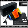 Mens Color Mirror Oversized Shield Sport MTB Style Plastic Sunglasses