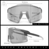 Mens Color Mirror Oversized Shield Sport MTB Style Plastic Sunglasses