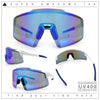 Mens Color Mirror Oversized Shield Sport MTB Style Plastic Sunglasses