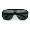 Mens Large Tempered Glass Lens Racer Plastic Manly Sunglasses
