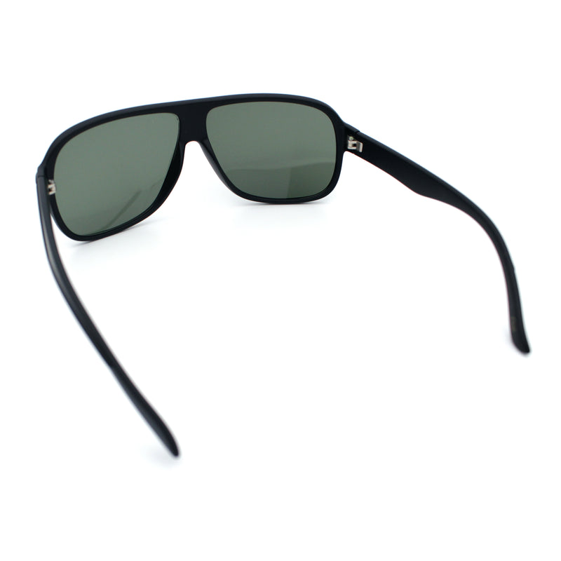 Mens Large Tempered Glass Lens Racer Plastic Manly Sunglasses