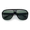 Mens Large Tempered Glass Lens Racer Plastic Manly Sunglasses