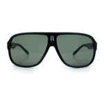 Mens Large Tempered Glass Lens Racer Plastic Manly Sunglasses