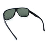 Mens Large Tempered Glass Lens Racer Plastic Manly Sunglasses
