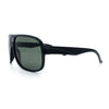 Mens Large Tempered Glass Lens Racer Plastic Manly Sunglasses