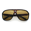 Mens Large Tempered Glass Lens Racer Plastic Manly Sunglasses