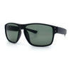 Mens Glass Lens Classic 90s Rectangle Sport Horrn Rim Sunglasses