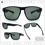 Mens Glass Lens Classic 90s Rectangle Sport Horrn Rim Sunglasses