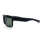 Mens Glass Lens Classic 90s Rectangle Sport Horrn Rim Sunglasses