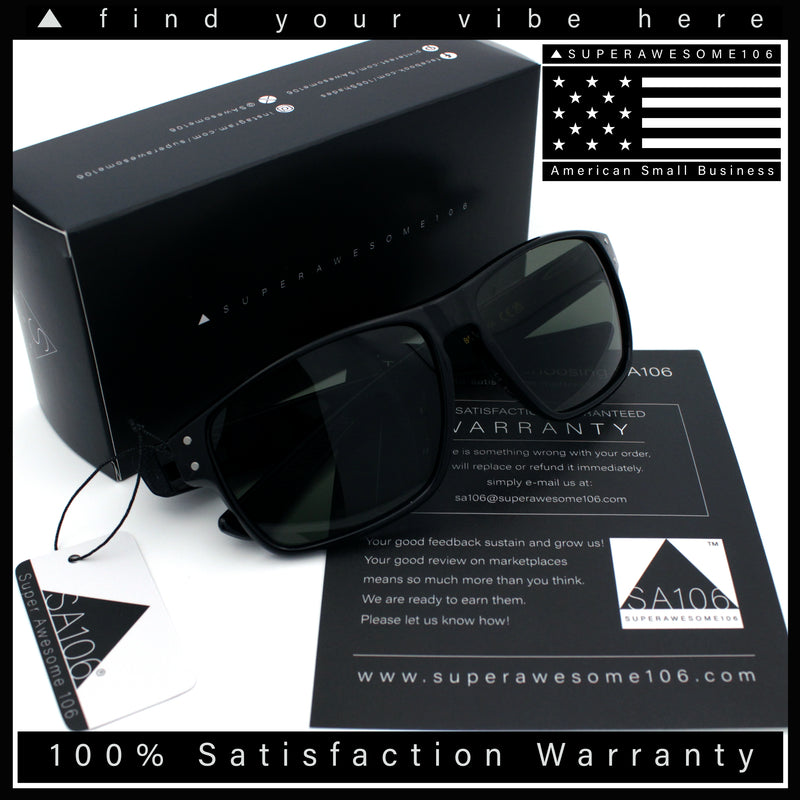 Mens Glass Lens Classic 90s Rectangle Sport Horrn Rim Sunglasses