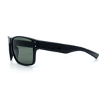Mens Glass Lens Classic 90s Rectangle Sport Horrn Rim Sunglasses