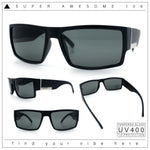 Mens Glass Lens Narrow Rectangle Plastic Refined Sport Sunglasses