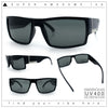 Mens Glass Lens Narrow Rectangle Plastic Refined Sport Sunglasses