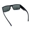 Mens Glass Lens Narrow Rectangle Plastic Refined Sport Sunglasses