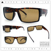 Mens Glass Lens Narrow Rectangle Plastic Refined Sport Sunglasses