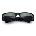 Mens Glass Lens Narrow Rectangle Mad Dog Street Gangster Sunglasses