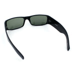 Mens Glass Lens Narrow Rectangle Mad Dog Street Gangster Sunglasses