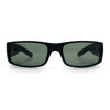 Mens Glass Lens Narrow Rectangle Mad Dog Street Gangster Sunglasses