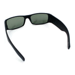 Mens Glass Lens Narrow Rectangle Mad Dog Street Gangster Sunglasses