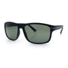 Mens Tempered Glass Lens Wrap Around Plastic Sport Sunglasses