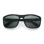 Mens Tempered Glass Lens Wrap Around Plastic Sport Sunglasses