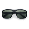 Mens Tempered Glass Lens Wrap Around Plastic Sport Sunglasses