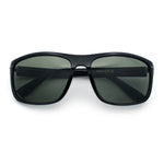 Mens Tempered Glass Lens Wrap Around Plastic Sport Sunglasses