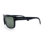 Mens Tempered Glass Lens Wrap Around Plastic Sport Sunglasses