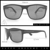 Mens Tempered Glass Lens Wrap Around Plastic Sport Sunglasses