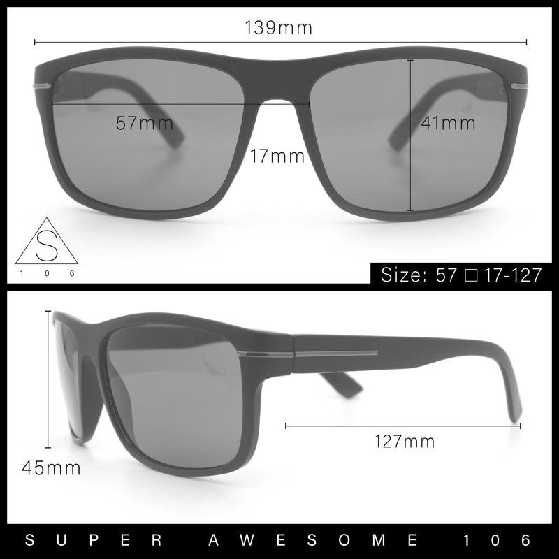 Mens Tempered Glass Lens Wrap Around Plastic Sport Sunglasses