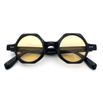 Hipster Round Circle Lens Octagon Plastic Hustler Sunglasses