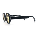 Hipster Round Circle Lens Octagon Plastic Hustler Sunglasses