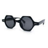Hipster Round Circle Lens Octagon Plastic Hustler Sunglasses