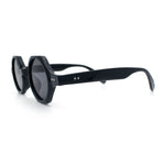 Hipster Round Circle Lens Octagon Plastic Hustler Sunglasses