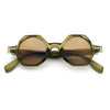 Hipster Round Circle Lens Octagon Plastic Hustler Sunglasses