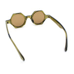 Hipster Round Circle Lens Octagon Plastic Hustler Sunglasses