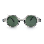 Hipster Round Circle Lens Octagon Plastic Hustler Sunglasses
