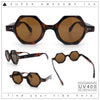 Hipster Round Circle Lens Octagon Plastic Hustler Sunglasses