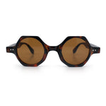Hipster Round Circle Lens Octagon Plastic Hustler Sunglasses